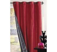 HomeMaison HM69851092 Rideau Ameublement Réversible en Taffetas Ecru