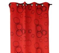HomeMaison HM69851182 Rideau 100 % Occultant Imprimé Cercles Rouge