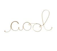 Homemaison Mot fil de laiton doré COOL