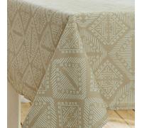 Homemaison - Nappe Ovale Boho Ficelle 180x240 Cm