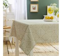 Homemaison - Nappe Ronde Boho Ficelle 180 Cm