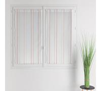 Homemaison Paire de vitrages Fantaisie à Rayures