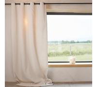 HomeMaison Rideau Ameublement - Rideau Uni - Rideau 100% Polyester - Rideau d'Ameublement Lin-Rideau d'Ameublement Lin- Rideau 140 X 260 cm