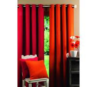 Homemaison - Rideau Ameublement Uni - 100% Polyester - Tissus Lourd - 8 Œillets Carrés Posés en Biais Ø 4 cm - pour Salon Chambre - Lavable en Machine - 140 x 260 cm - Vert Tilleul