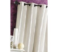 Homemaison - Rideau d'Ameublement en Taffetas Froissé - Élégance Unie - 8 Œillets Ronds Argent Ø 4 cm - Fenêtre Salon Chambre Bureau - 135 x 260 cm - Rouge