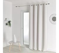 HomeMaison Rideau Occultant - Rideau M1 - Rideau Non feu-Blanc Casse- Rideau 140 X 260 cm