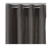 HomeMaison Rideau Uni Esprit Tweed, Polyester, Anthracite, 260x140 cm