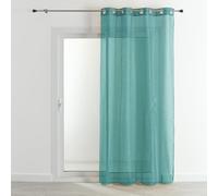 HomeMaison Voilage Etamine - Fantaisie - Voilage Aqua- Voilage etamine 140 X 260 cm
