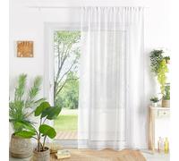 HomeMaison Voilage Etamine - Fantaisie - Voilage Blanc - Voilage etamine 415 X 240 cm