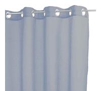 Homemaison Voilage Uni Effet Brillant, Polyester, Perle, 240x135 cm