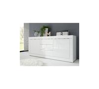 Homemania Armoire multifonctionnelle Basic - Blanc - 102 x 43 x 162 cm