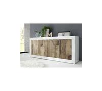 Homemania Armoire multifonctionnelle Basic - Blanc - 210 x 43 x 66 cm