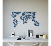 Homemania Décoration Murale 100 x 0.15 x 58 cm Bleu