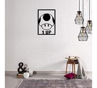 Homemania Décoration Murale, Acier, Noir, 35 x 0,15 x 50 cm