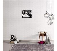 Homemania Décoration Murale Acier Noir 48 x 0,15 x 35 cm