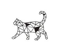 Homemania Décoration Murale en Metal Chat Noir - Art, Maison, Déco - pour Séjour, Bureau, Mur