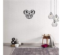 HOMEMANIA Décoration murale Koala - Noir - 50 x 0,16 x 39 cm -