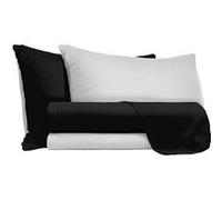Parure Home Mania Homemania Ensemble de draps Double - Noir, Gris - 240 x 300 cm