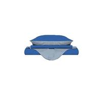 Homemania Housse de couette CP-NC-royal/azzurro 250x200 cm double-face avec taies, Royal/Bleu Clair
