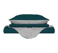 Homemania Enveloppe de couette Double 1 - Vert, Gris - 250 x 200 cm Vert
