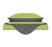 Homemania Enveloppe de couette Double 2 - Vert, Gris - 150 x 200 cm Vert G