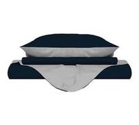 Homemania Enveloppe de couette Double 3 - Bleu, Gris - 200 x 200 cm Bleu G