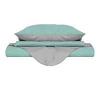 Homemania Enveloppe de couette Double 3 - Vert, Gris - 200 x 200 cm Vert G