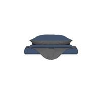 Homemania Enveloppe de couette Double 4 - Bleu, Gris - 150 x 200 cm