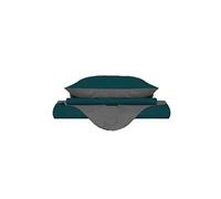 Homemania Enveloppe de couette Double 4 - Vert, Gris - 150 x 200 cm