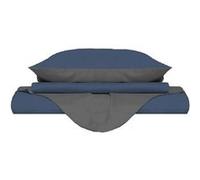 Homemania Enveloppe de couette Double 5 - Bleu, Gris - 200 x 200 cm Bleu G