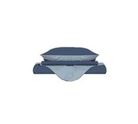 Homemania Enveloppe de couette Double - Bleu - 200 x 200 cm