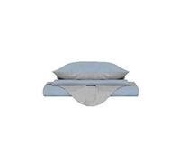 Homemania Enveloppe de couette Double - Bleu, Gris - 250 x 200 cm