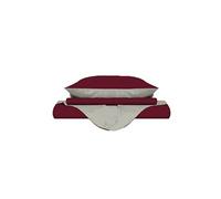 Homemania Enveloppe de couette Double - Bordeaux, crème - 150 x 200 cm