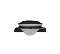 Homemania Enveloppe de couette Double - Noir, Gris - 200 x 200 cm