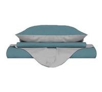 Homemania Enveloppe de couette Double - Octanium, Gris - 150 x 200 cm Gris G