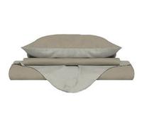 Homemania Enveloppe de couette Double - Tourterelle, crème - 250 x 200 cm Crème G