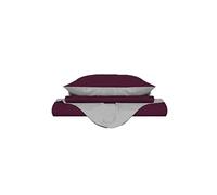 Homemania Enveloppe de couette Double - Violet, Gris - 150 x 200 cm