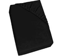 Homemania Feuille avec coins Simple - Noir - 140 x 200 cm Noir G