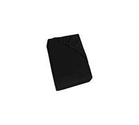 Homemania Feuille avec coins Simple - Noir - 180 x 200 cm Noir G