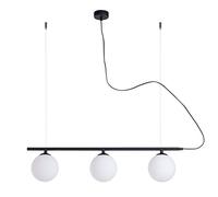 Homemania Lampe à Suspension, métal, Verre, Noir