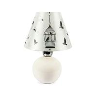 Homemania Lampe de Bureau Kus Kafesi - pour Bureau, Table de Chevet - Multicolore en Céramique, Polypropylène, Plastique, 18,5 X 18,5 X 26cm, 1 X E27, 60W