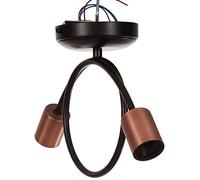 Homemania Lampe murale, 100% métal, cuivre, noir