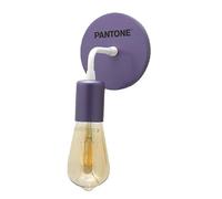Homemania Lampe Murale Drop - Applique - Violet, Blanc, Noir en Métal, Bois, 12 X 12 X 17 cm, 1 X E27, Max 100W