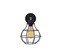 Homemania Lampe murale Dropy, Applique, Noir en métal, 23 x 20 x 32 cm, 1 x E27, max 100 W