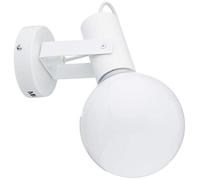 Homemania Lampe murale, métal, verre, blanc, chrome