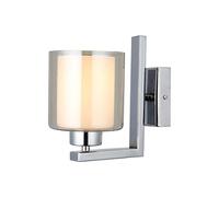 Homemania Lampe Murale, Métal, Verre, Chrome