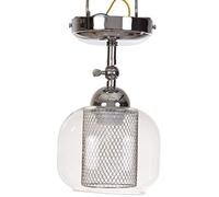 Homemania Lampe murale, métal, verre, chrome