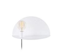 Homemania Lampe murale Shelfie, Applique, Blanc en métal, 40 x 20 x 20 cm, 1 x E27, max 100 W