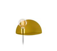 Homemania Lampe Murale Shelfie, Applique, Or en métal, 30 x 15 x 15 cm, 1 x E27, Max 100 W