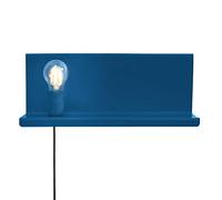 Homemania Lampe murale Shelfie2, applique, bleu foncé en métal, 40 x 14 x 17 cm, 1 x E27, Max 100 W